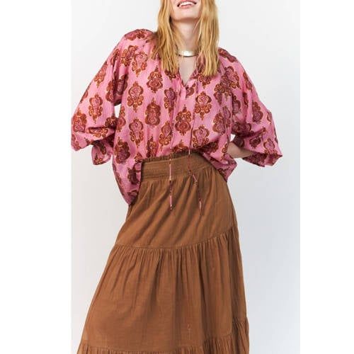 Lollys Laundry top met print - roze
