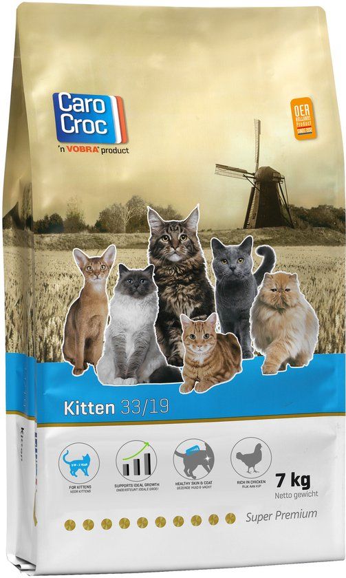 CAROCROC Kitten - Kattenvoer - 7 kg