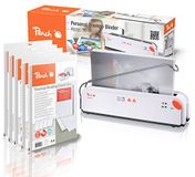 Peach PB200-70P DIN A4 thermische bindmachine – testwinnaar – snelle start – bindtijd van 1 min – met 5 x PBT100-14 – 5 x 20 verschillende thermische bindmappen
