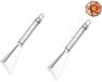 Sans marque 2 pièces couteau à pommes triangulaire - Argent