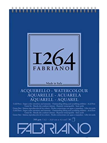 Honsell 19100650 - Fabriano Watercolour tekenblok A3 300 g/m² 30 vellen