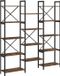 vidaXL Boekenplank 156 x 25 x 167 cm Bois traité Chêne fumé