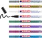 Edding glanslakmarkers - 8 Metallic kleuren - Ronde punt 1-2 mm