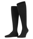 FALKE Milano katoen kniekousen heren grijs - maat 41-42
