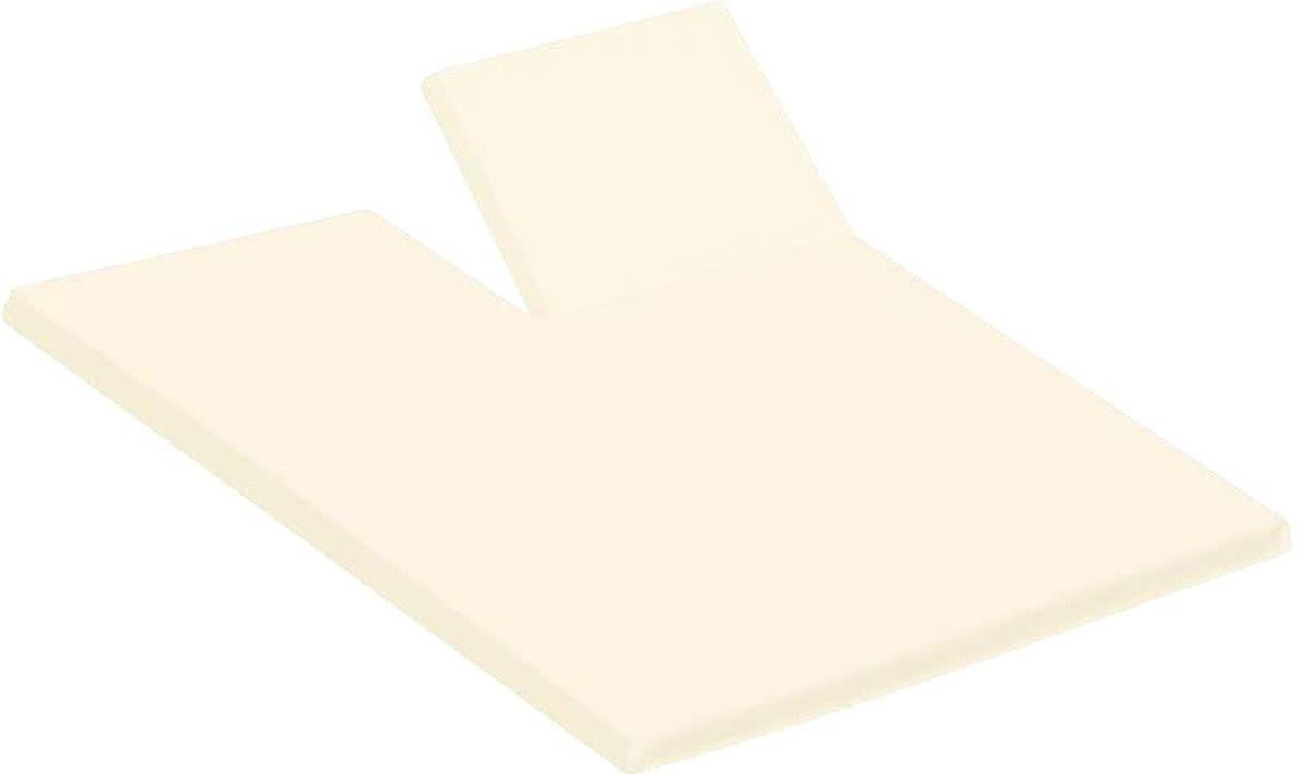 Elegance Splittopper Hoeslaken Jersey Katoen Stretch - ivoor - 180x200