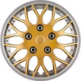 AutoStyle 4-Delige Wieldoppenset Missouri 15-inch goud/zilveren rand