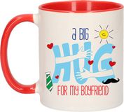Bellatio Decorations Mok Rood Keramiek 300 ml