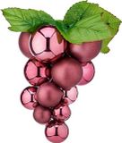Krist+ Kerstballen Groot Druiven Roze Plastic