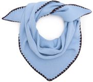 Manfield - Femme - Foulard triangle bébé bleu - Coton