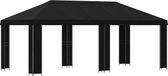 vidaXL Pavillon de jardin - 6 x 3 m - Noir - Polyester et Acier - 190 g/m²