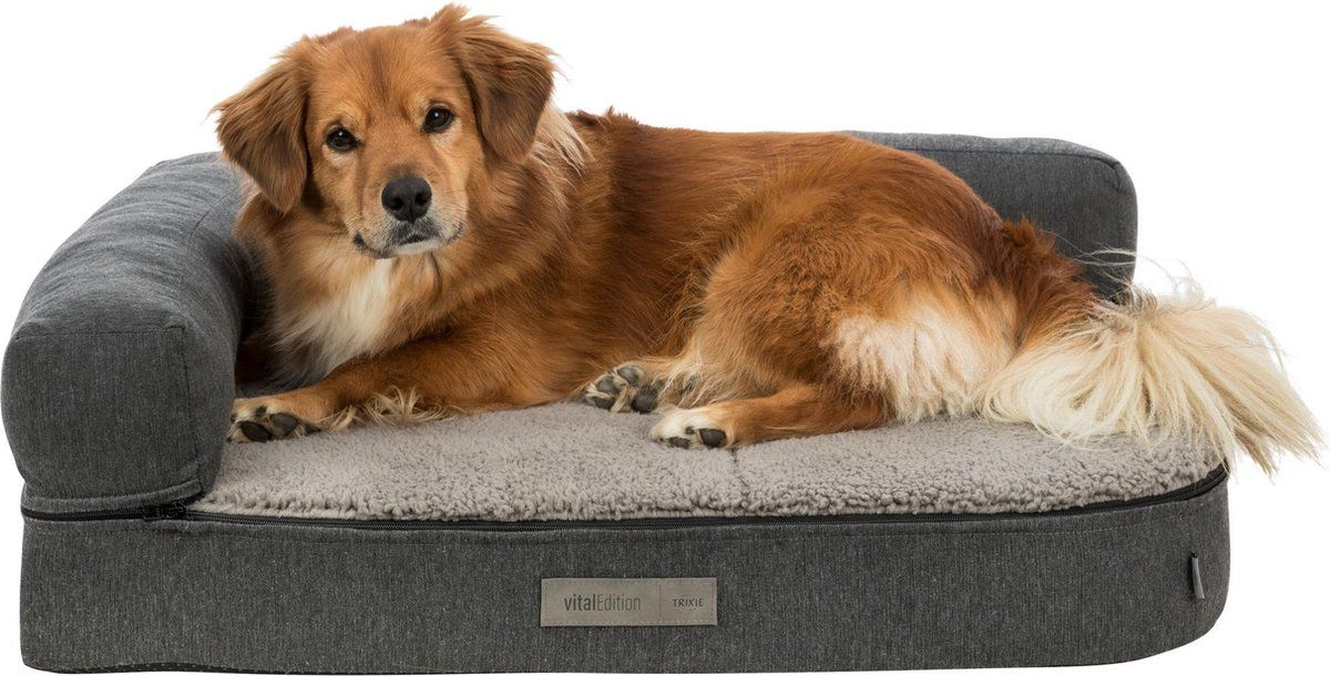 Trixie Vital Hondenmand Sofa Bendson Orthopedisch Grijs - 80 x 60 cm