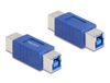 Delock 67228 Adaptateur USB Type-B mâle vers mâle, 5 Gbps, Bleu
