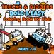Trucks & Diggers Bold & Easy Coloring Book for Kids Ages 2-8