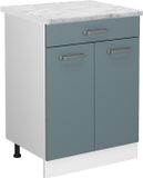 Vicco R-Line Keukenonderkast – 60 cm WB Marmer Blauw-grijs