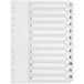 Q-CONNECT KF01529 Index A4 Multi-Punched 1-12 Verstevigd Wit bord Transparant Tabbed