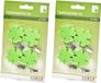 Humbert Poids nappe/cintres - 8x - Trèfle à quatre feuilles - Plastique - Vert