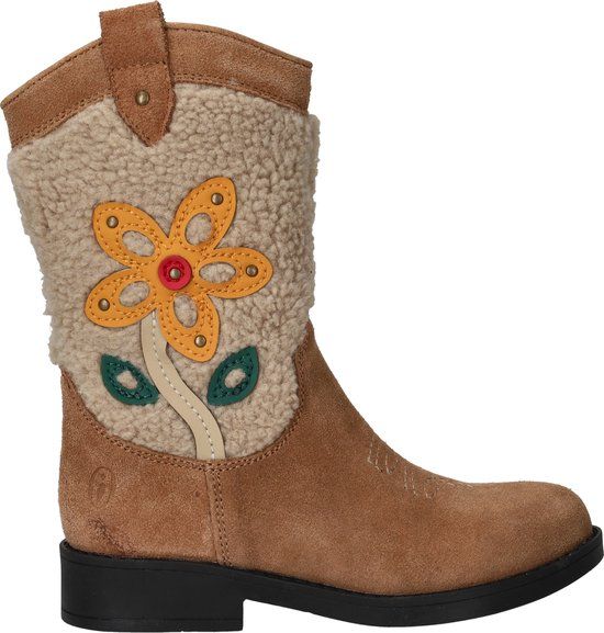 Shoesme Cowboylaarzen Meisjes Brown Flower Leer Maat 30