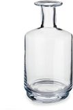 Giftdecor Vase - forme goulot de bouteille - verre - D17 x H28 cm - transparent