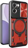 Techsuit Hoesje geschikt voor Oppo Reno14 F/FS - CamGuard Pro Back Cover - Rood