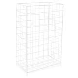 SemyTop ST-88450 Afvalmand opvouwbaar, wit, metaal gecoat
