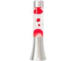 Fisura Mini Lavalamp - Rood - 9x9x31cm