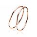 ZINZI zilveren oorringen rosé verguld 35 x 2mm glad ZIO435R