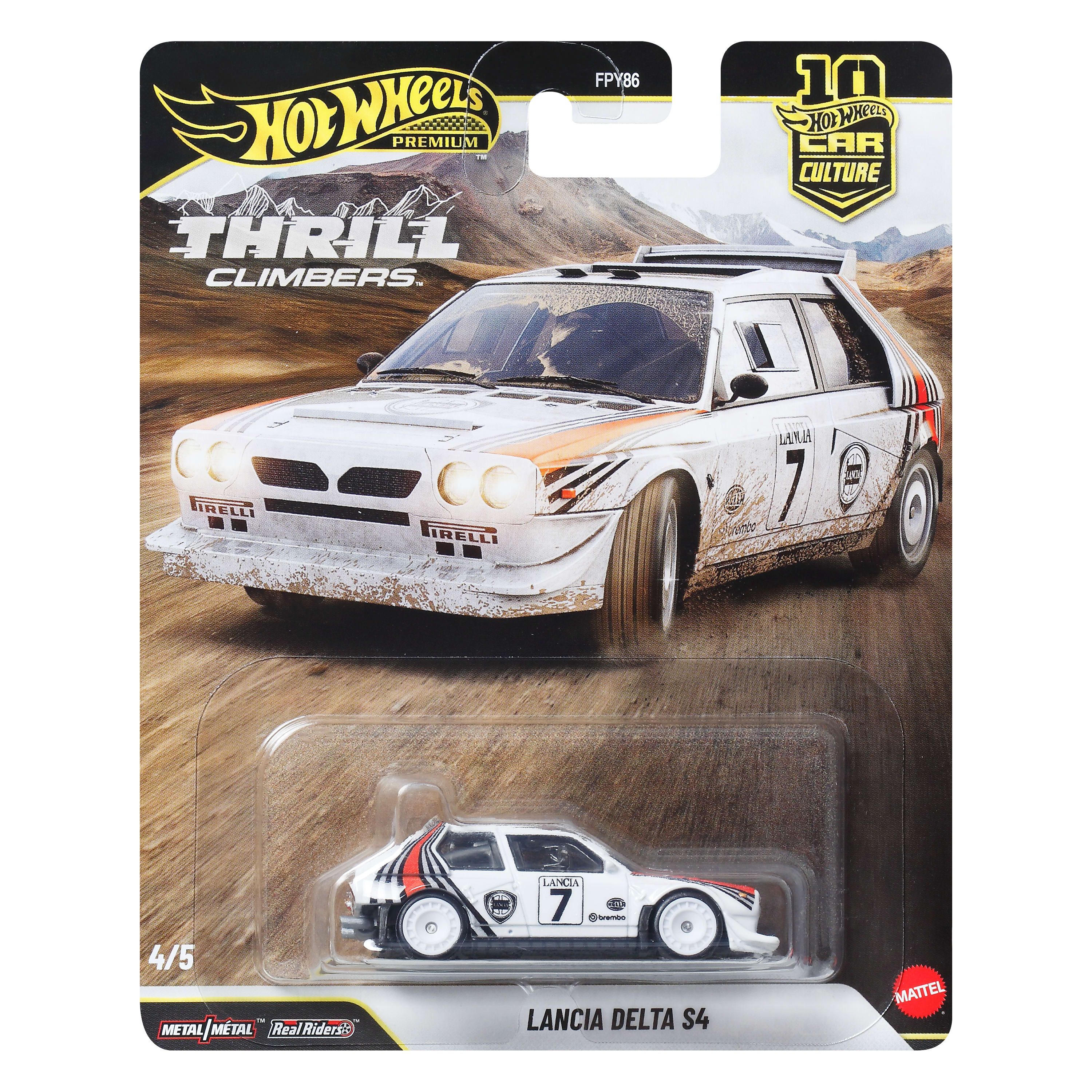 Hot Wheels Premium Car Culture Lancia Delta S4 Speelgoedauto 1:64