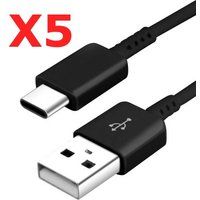 Little Boutik X5 Kabel USB- Type C oplader zwart voor Samsung Galaxy A8 / S9 / S9Plus zwart X5 Little Boutik®