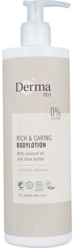 Derma Eco Bodylotion - 400 ml - Parfumvrij - Met Sheaboter en Vitamine E - AllergyCertified
