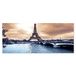 Homemania Eiffeltoren en landschappen voor woonkamer, slaapkamer, meerkleurig, 70 x 3 x 100 cm, HM20KNV70 x 100-170, polyester, hout