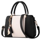 Omgoods - Sac à main designer pour femmes avec franges - Sac bandoulière et sac fourre-tout en cuir polyuréthane