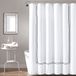 Lush Decor Hotel Collection Douchegordijn, 72" x 72", Wit & Navy