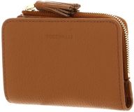 COCCINELLE Leren Portemonnee Tassel Wallet Cuir Bruine