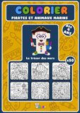 Colorier Pirates et animaux marins: Le trésor des mers (dès 4 ans)
