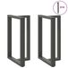 vidaXL Bartafelpoten 2 stuks T-vormig 60x35x90-91 cm Staal Antraciet
