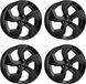 Dezent 4 Stuks AO zwarte velgen, 8.0Jx19, 5x112, geschikt voor Audi A4, A5, A6, A7, A8, Q5