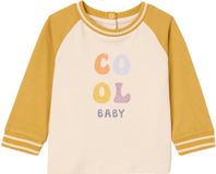 Vertbaudet 'Cool baby' babyshirt met lange mouwen en van biokatoen