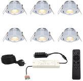 HOFTRONIC Sienna Complete Set van 6 Mini Inbouwspots