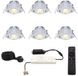 HOFTRONIC Sienna Complete Set van 6 Mini Inbouwspots