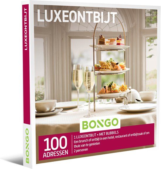 Bongo Luxeontbijt - Cadeaubon - Eten & Drinken - 1 luxueus ontbijt voor 2 personen