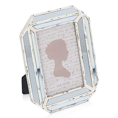 Belssia Fotolijst, blauw en wit, M