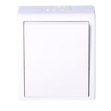 Kontakt-Simon AQW1L/11 Elektrische schakelaar, wit, accessoire voor elektrische mes, kunststof, IP54, 250 V, 10 A, 60 mm