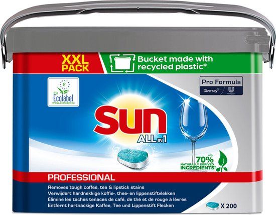 Sun Professional Vaatwastabletten All-in-1 Pro Formula - 200 stuks