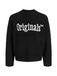 JACK & JONES Trui 'JORMONTREAL OLLIE' zwart / wit