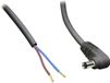 BKL DC plug (m) haaks 5,5 x 2,1mm stroomkabel met open einde - max. 7A / zwart - 5 meter