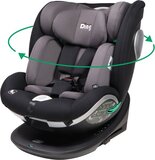 Ding Mace i-Size Autostoel - Zwart/Grijs - 40-150 cm - Isofix - 360° Draaibaar