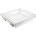 Gedotec ELITE Panier coulissant en acier blanc, profondeur du corps 483 mm, avec tiroir à fermeture douce et panier en métal - largeur du corps 700 mm