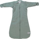 Lodger Hopper - Newborn slaapzak met afritsbare mouwen - 62cm - 3.3 TOG - Autostoel - Groen - Slaapzak Baby Winter