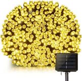 YOGY Guirlande lumineuse solaire, 400 LED, blanc chaud, 3,3 mètre, 8 modes d'éclairage
