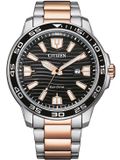 Citizen Sport Horloge - Heren - Bicolor Rosé - Roestvrij Staal